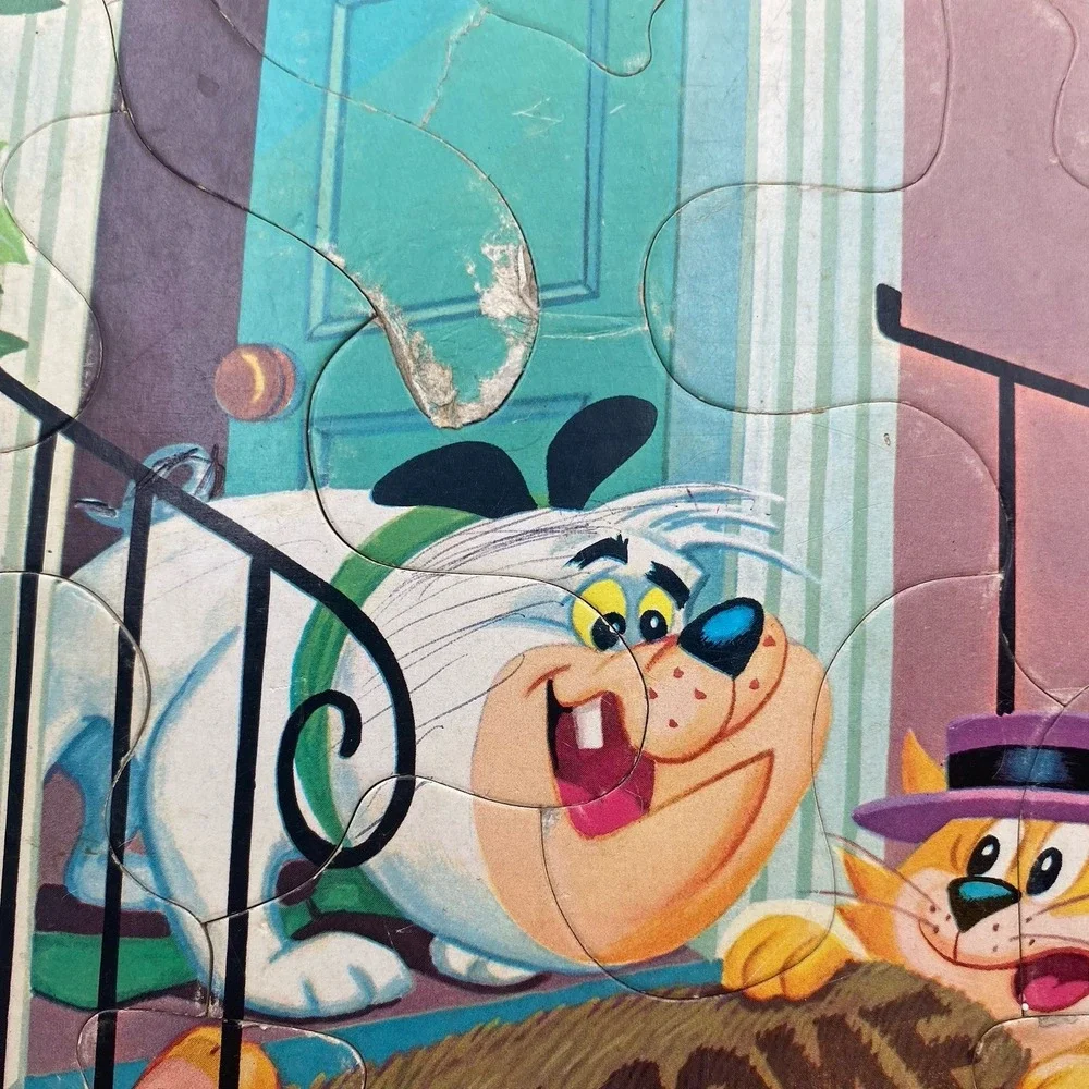 Vtg Lot 3 Whitman Frame Tray Puzzles Hanna-Barbera Flintstones‎ Top Cat Pebbles